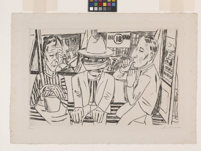 Dans le tram - Max Beckmann