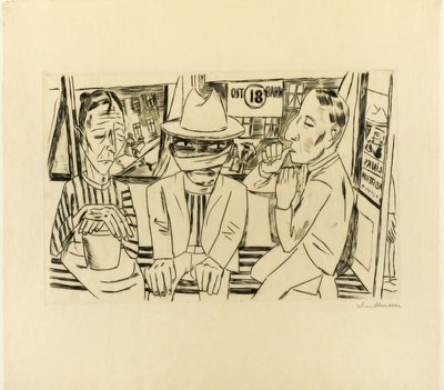 Dans le tram - Max Beckmann