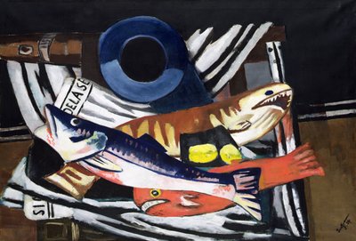 Grande nature morte de poisson - Max Beckmann