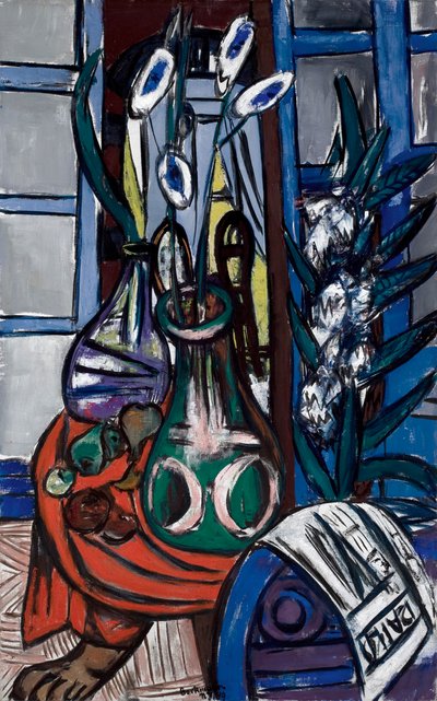 Grand intérieur de nature morte (Bleu) - Max Beckmann