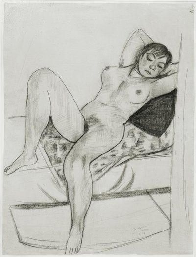 Nu féminin couché - Max Beckmann