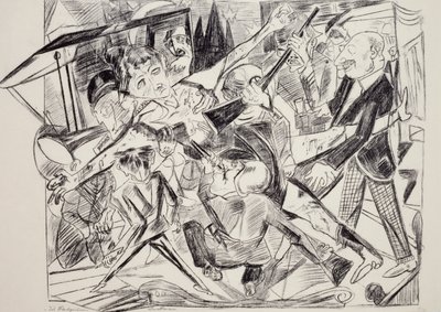 Martyr, par Max Beckmann (1884-1950), gravure. Allemagne, 20e siècle - Max Beckmann