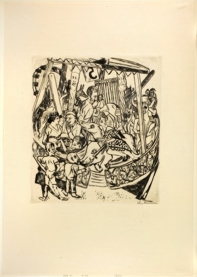 Manège, planche sept de Foire - Max Beckmann