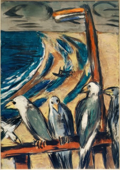 Mouettes dans la tempête - Max Beckmann
