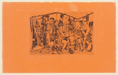 Planche 2 de la série : Foire annuelle - Max Beckmann