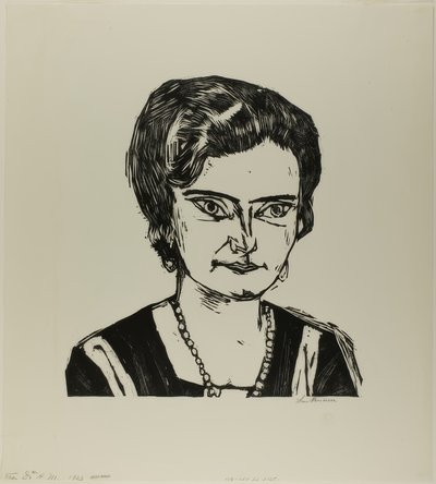 Portrait de Frau H.M. (Naila), planche deux de Die Kunst der Gegenwart - Max Beckmann