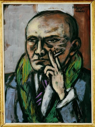Autoportrait avec Cigarette - Max Beckmann