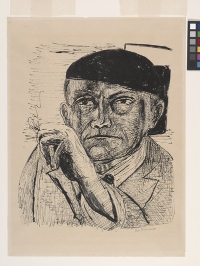 Autoportrait (Selbstbildnis) - Max Beckmann