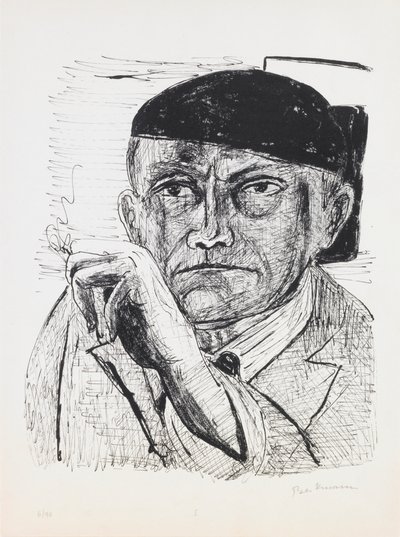 Autoportrait, planche 1 du portfolio « Jour et Rêve » - Max Beckmann