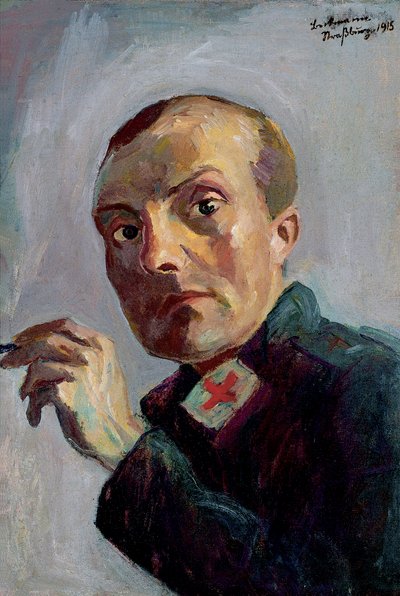 Autoportrait en infirmier - Max Beckmann