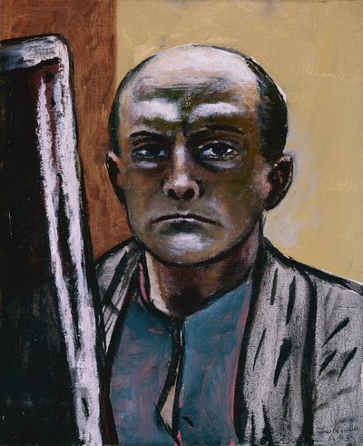 Autoportrait en Olive et Brun - Max Beckmann
