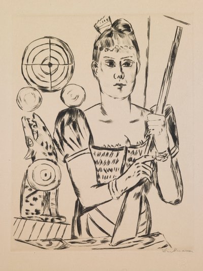 Galerie de tir, planche 4 du portfolio « Foire annuelle » - Max Beckmann