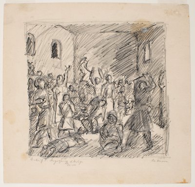 Esquisse pour la réception du Saint-Esprit - Max Beckmann