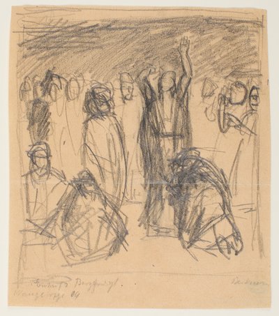 Esquisse pour le Sermon sur la Montagne - Max Beckmann