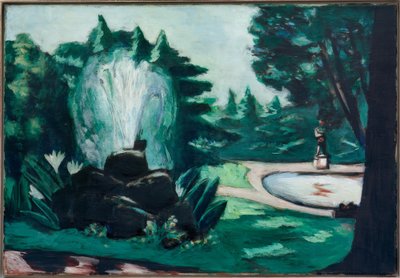 Fontaine à Baden-Baden - Max Beckmann