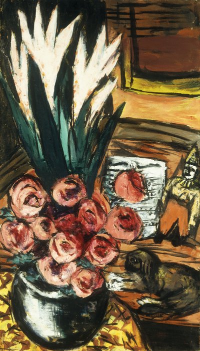 Nature Morte avec Roses Rouges et Butchy - Max Beckmann