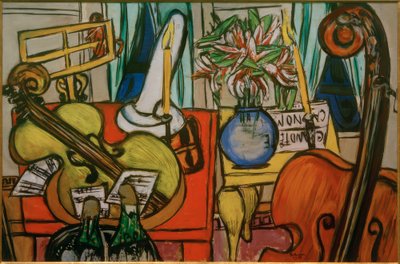 Nature morte avec violoncelle et contrebasse - Max Beckmann