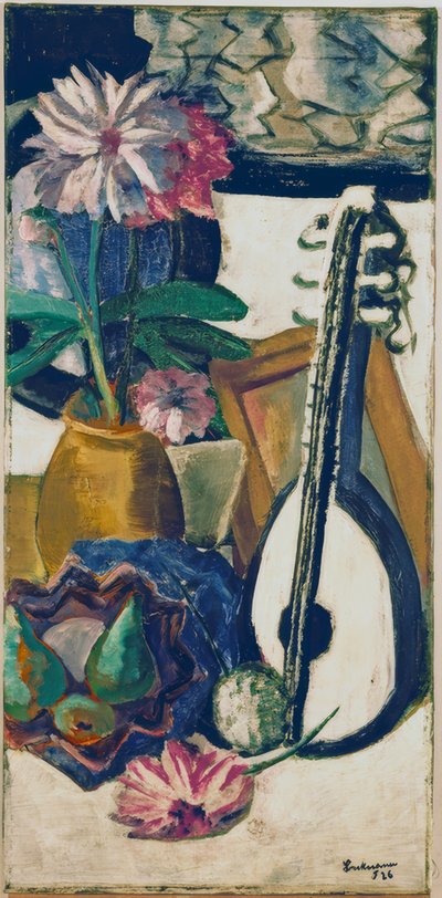 Nature morte avec dahlias violets - Max Beckmann