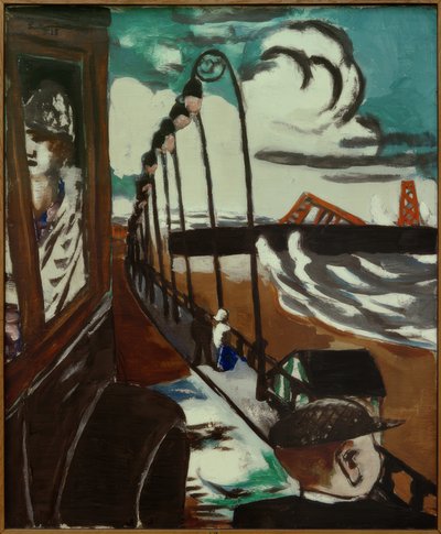 Promenade sur la plage à Scheveningen - Max Beckmann
