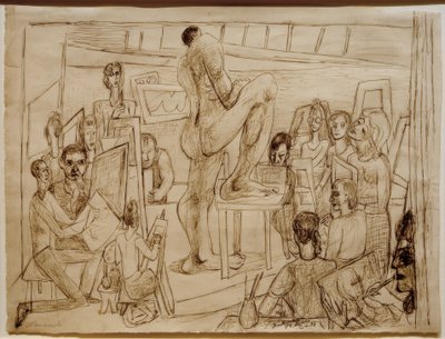 Étudiants - Max Beckmann