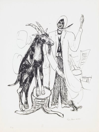 Le Cerf, planche 9 du portfolio « Jour et Rêve » - Max Beckmann