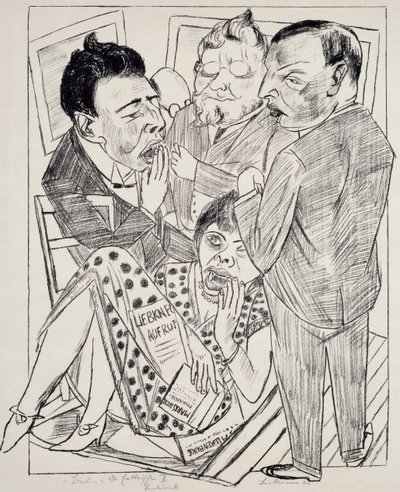 Le Déçu II, par Max Beckmann (1884-1950), lithographie. Allemagne, 20e siècle. - Max Beckmann