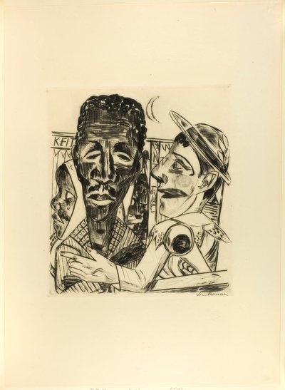 Le Nègre, planche six de Jahrmarkt - Max Beckmann