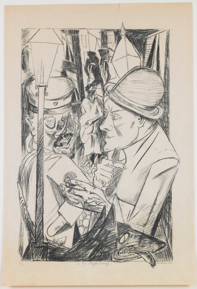 Le Chemin du Retour, planche 2 de la série « Enfer » - Max Beckmann