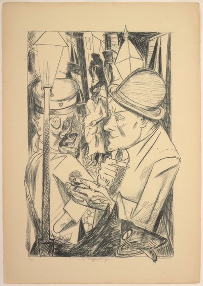 Le chemin du retour, planche deux de Die Hölle - Max Beckmann