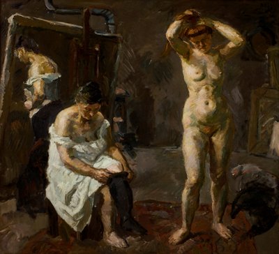 Trois femmes au studio - Max Beckmann