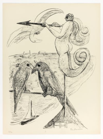 Girouette, planche deux de Jour et Rêve - Max Beckmann