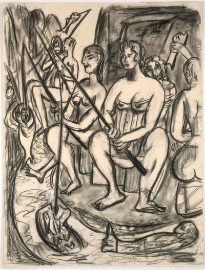 Femmes pêchant - Max Beckmann