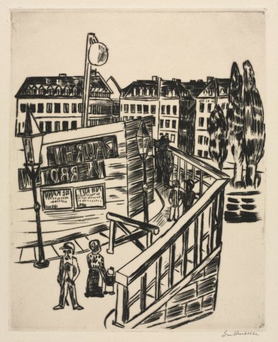 Pont en bois - Max Beckmann