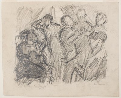au recto : Première esquisse pour la fête de la société - Max Beckmann