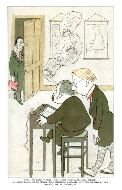 M. Austin Dobson et M. Edmund Gosse composant une ballade, 1904 - Henry Maximilian Beerbohm
