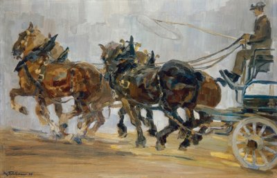 Attelage à quatre chevaux - Max Feldbauer