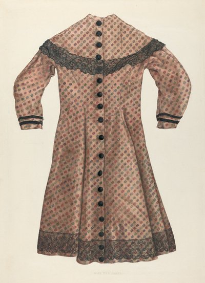 Robe de fille en challis, c. 1937 - Max Fernekes