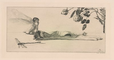 Amor (Cupidon), de la série Ein Handschuh (Un gant) - Max Klinger