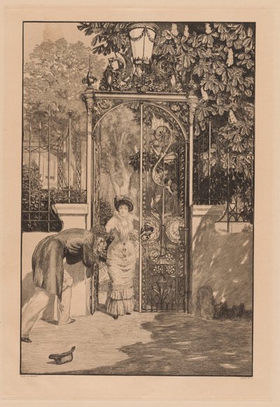 À la porte - Max Klinger
