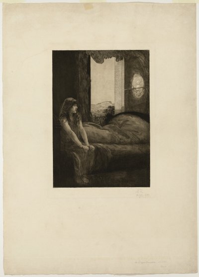 Réveil, plaque huit de Un amour - Max Klinger