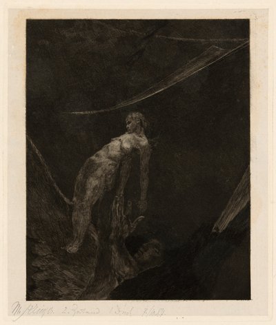 Retour dans le Néant, planche quinze de Une Vie - Max Klinger