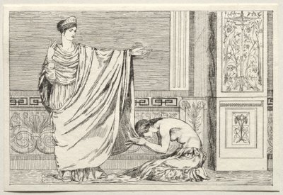 Cupidon et Psyché : Psyché et Junon, 1880 - Max Klinger