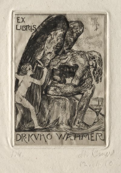Ex Libris Dr. Kuno Waehmer - Max Klinger