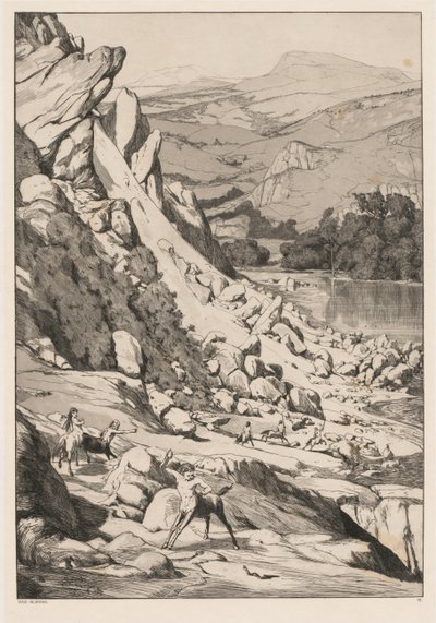 Glissement de terrain (Opus IV, 6) - Max Klinger
