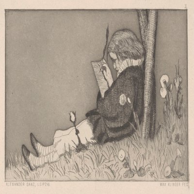 Dédicace picturale. - Max Klinger