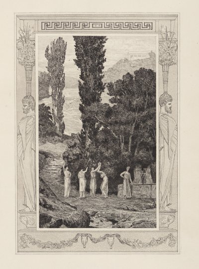 Psyché errante (Amour et Psyché, opus V, planche 28) - Max Klinger