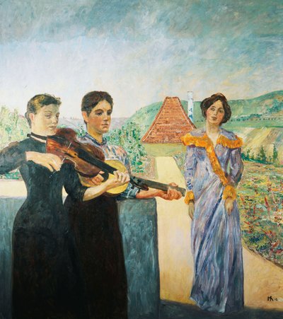 Trois femmes dans le vignoble - Max Klinger