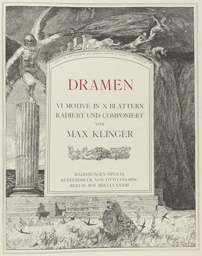 Page de titre - Max Klinger
