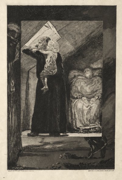 Vom Tode I, Opus II, 1889 No. 9 - Max Klinger
