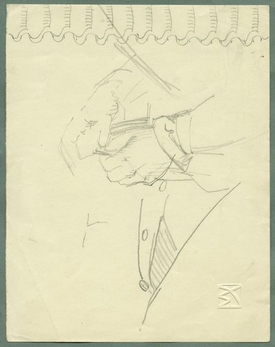 Étude sur les mains - Max Kurzweil